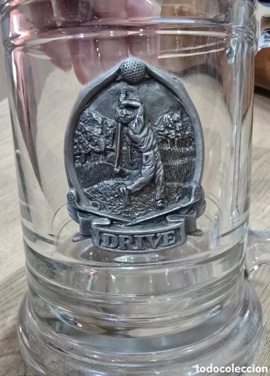Antig&uuml;edades: Jarra de Cristal grande Golf - Foto 1