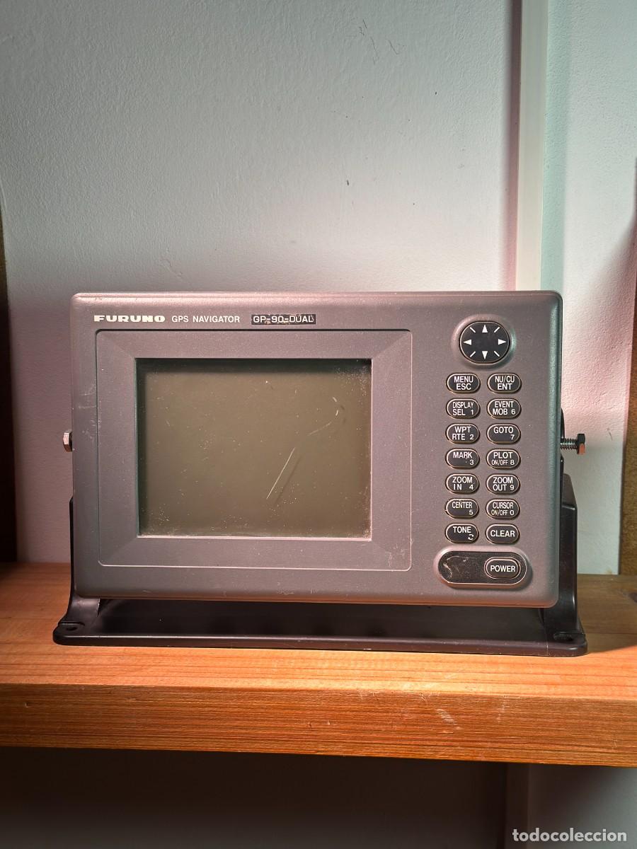 Antig&uuml;edades: Furuno GP-90-DUAL &ndash; Navegador GPS Marino con Pantalla y Soporte