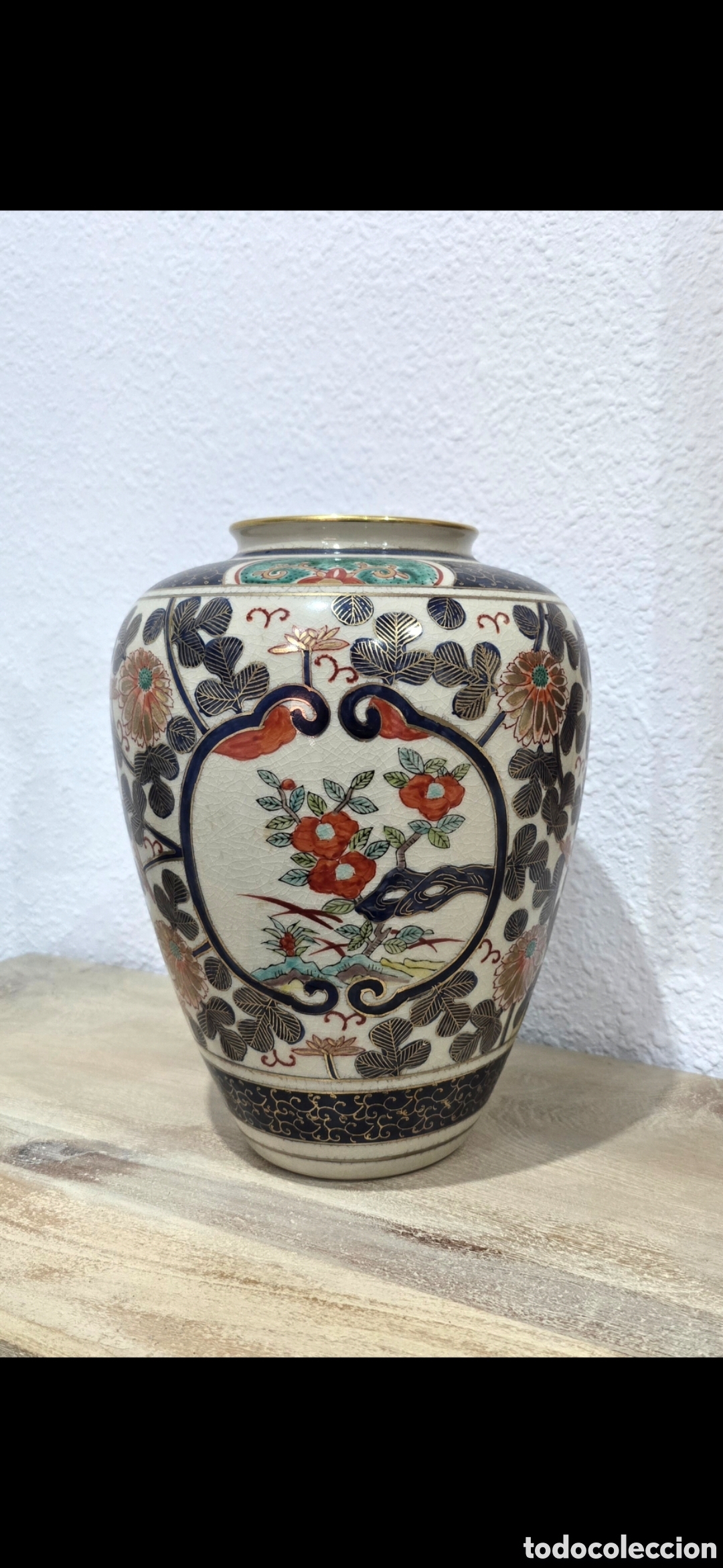 Antig&uuml;edades: Jarr&oacute;n de porcelana Japonesa muy antiguo