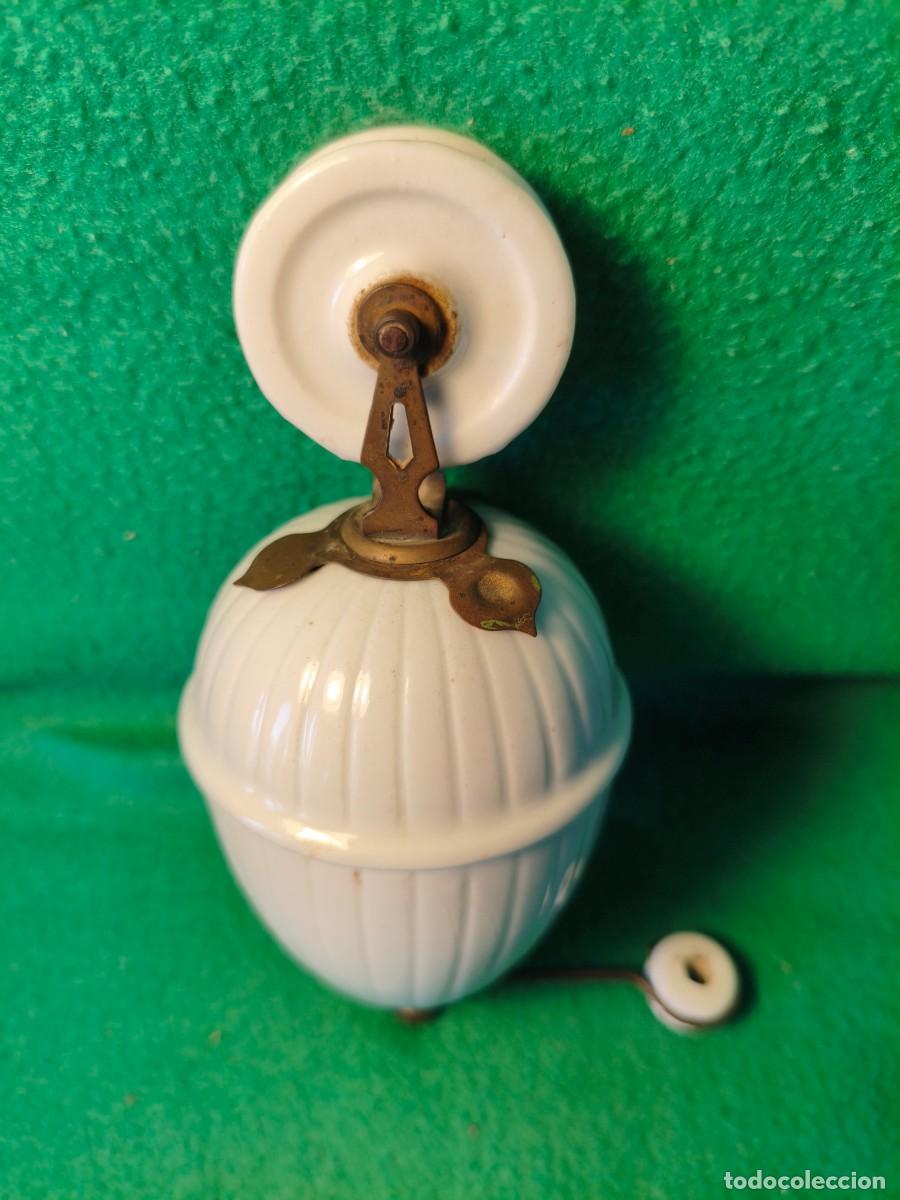Antig&uuml;edades: ANTIGUO CONTRAPESO DE PORCELANA PARA LAMPARA SUBE Y BAJA.