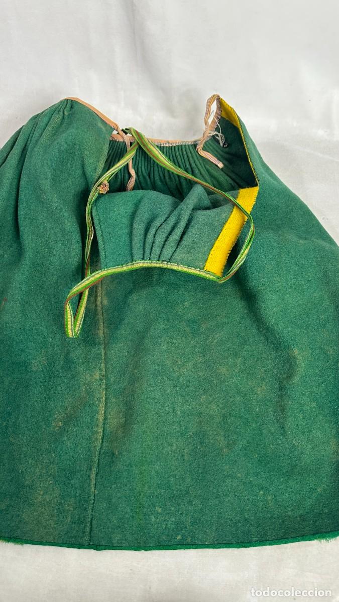Antig&uuml;edades: Antigua saya de pa&ntilde;o verde - Foto 8