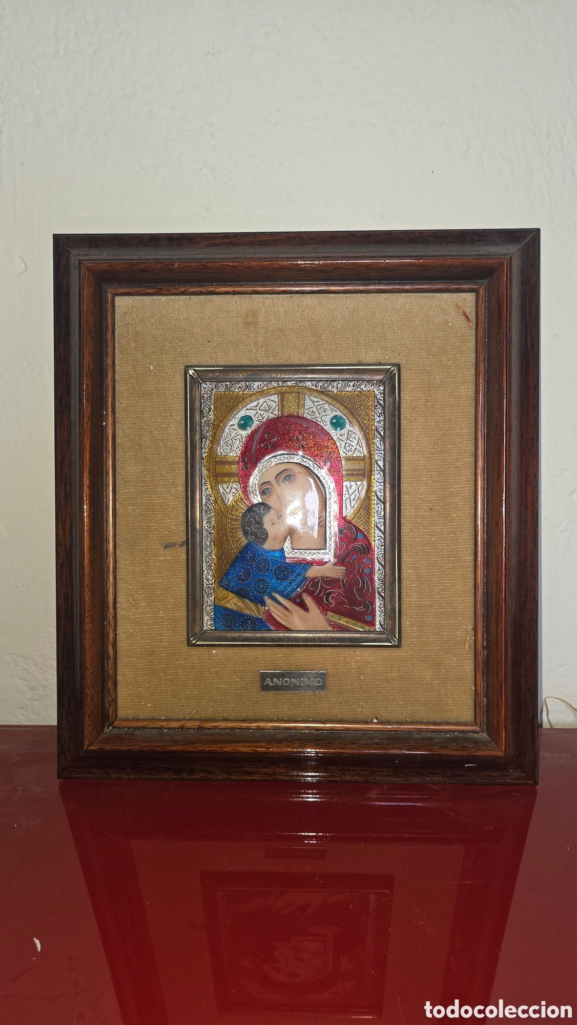 Antig&uuml;edades: Antiguo cuadro virgen y ni&ntilde;o
