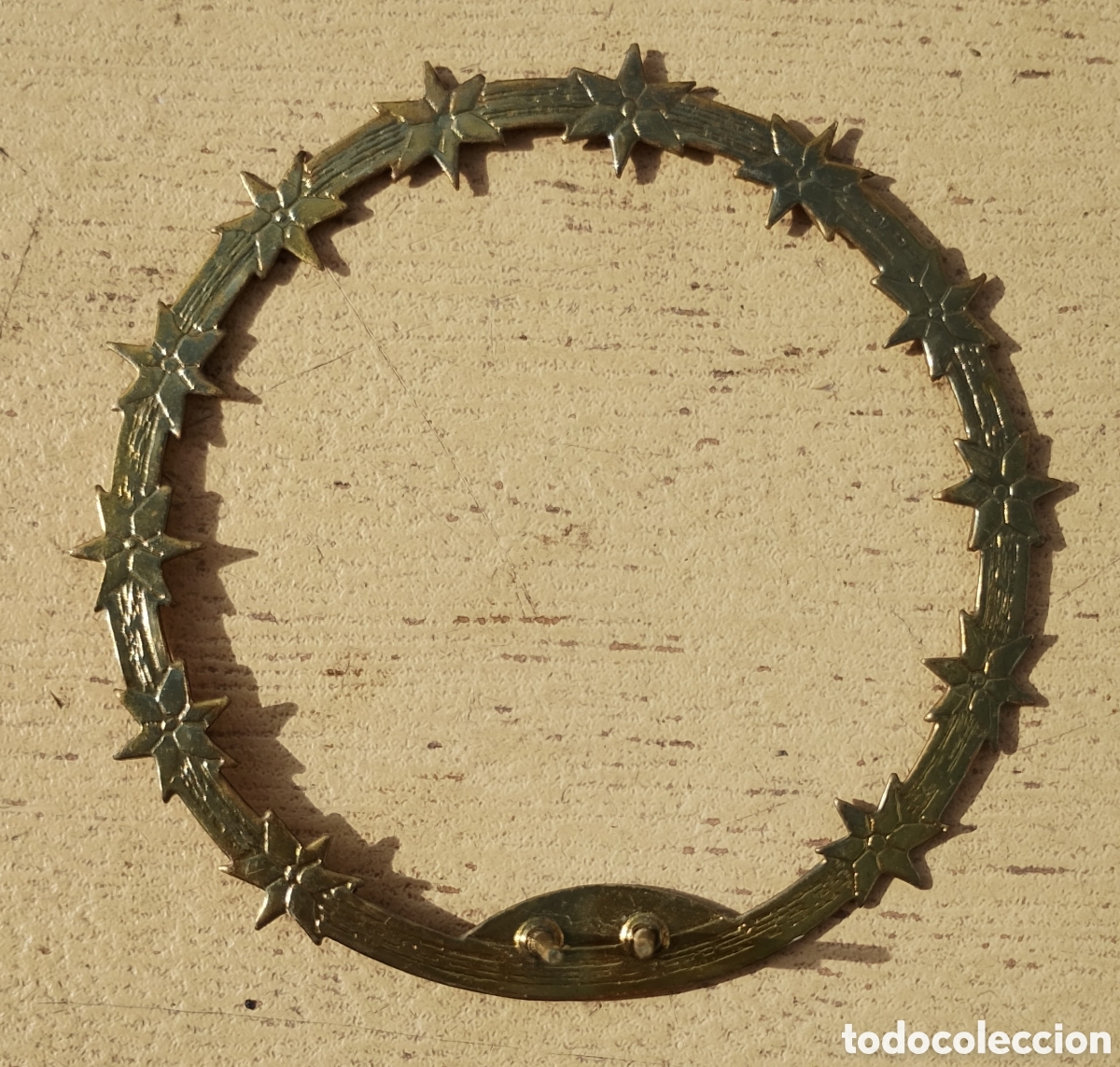 Antig&uuml;edades: Corona para Virgen Aro o Aureola con Estrellas