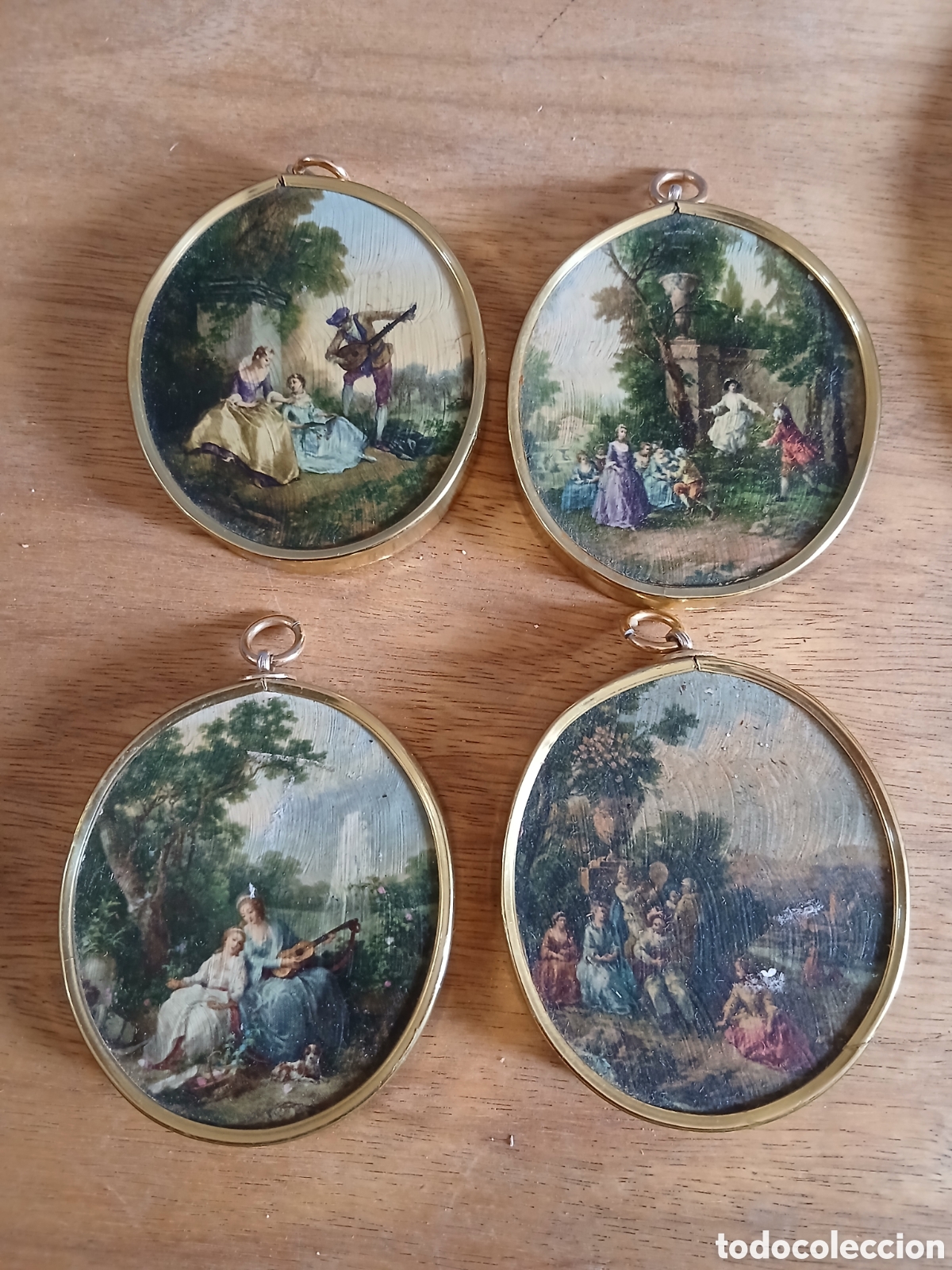 Antig&uuml;edades: Lote de 5 cuadros antiguos - Foto 3