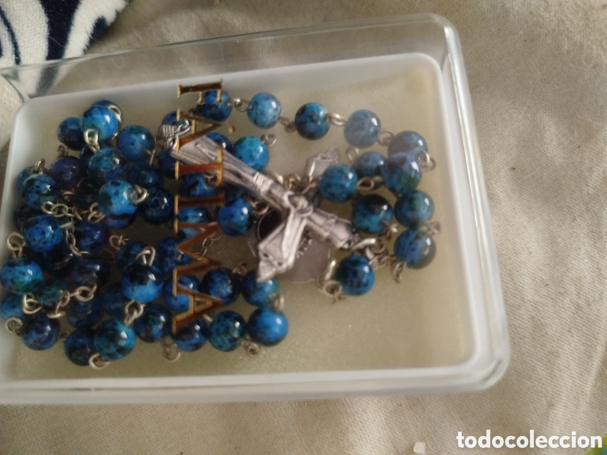 Antig&uuml;edades: Rosario de F&aacute;tima de plata