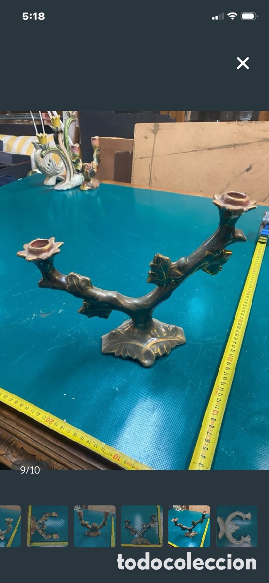 Antig&uuml;edades: Lote de 30 candelabros - Foto 2