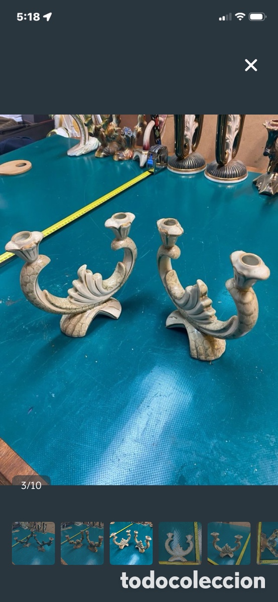 Antig&uuml;edades: Lote de 30 candelabros - Foto 7