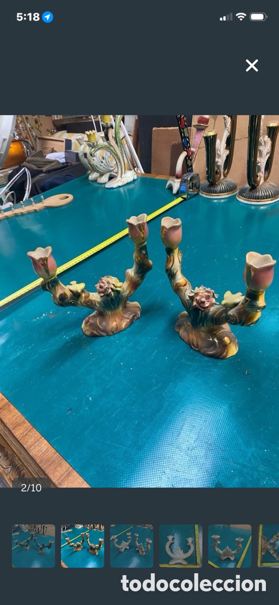 Antig&uuml;edades: Lote de 30 candelabros - Foto 8