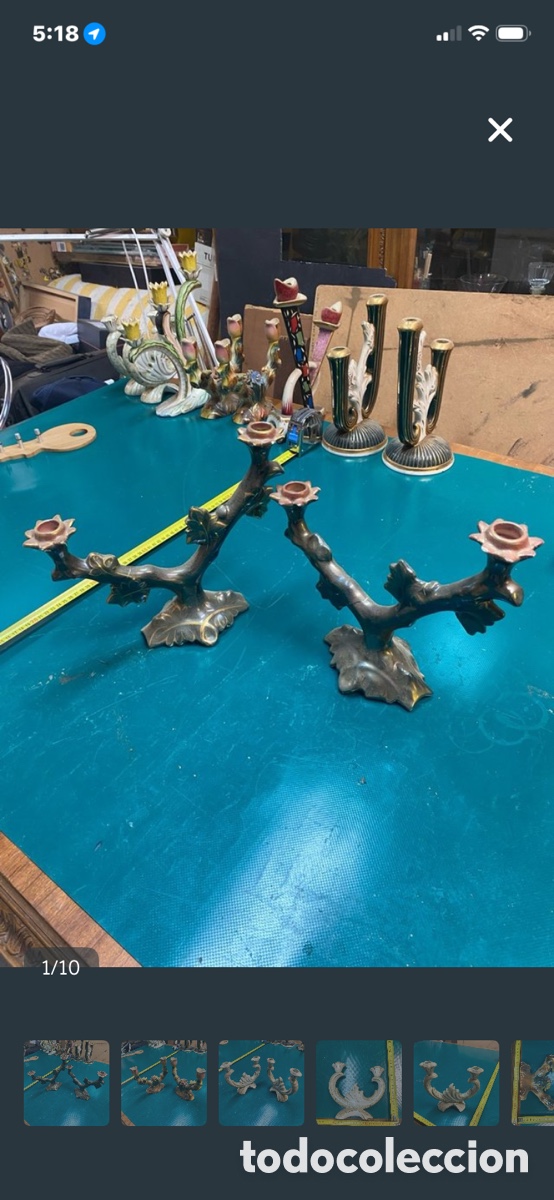 Antig&uuml;edades: Lote de 30 candelabros - Foto 10