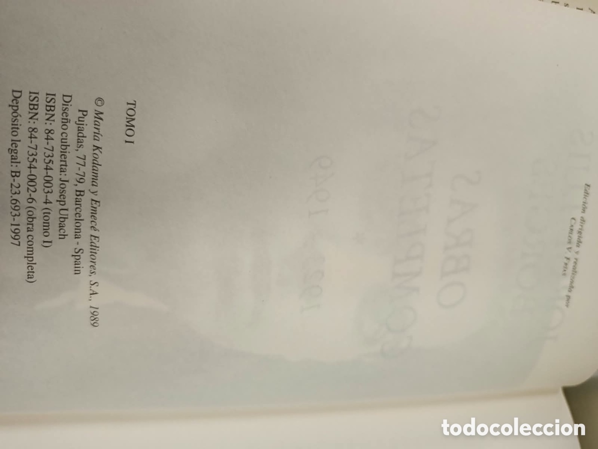 Antig&uuml;edades: Jorge Luis Borges 4 Vol&uacute;menes - Foto 3