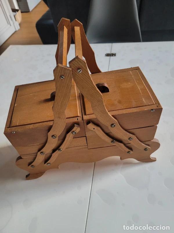 Antig&uuml;edades: antiguo costurero frances de madera - Foto 2