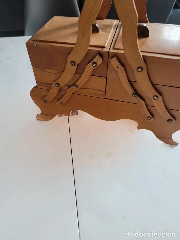 Antig&uuml;edades: antiguo costurero frances de madera - Foto 3