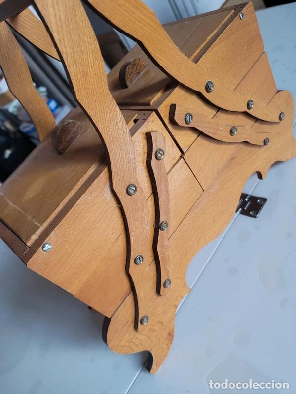 Antig&uuml;edades: antiguo costurero frances de madera - Foto 4
