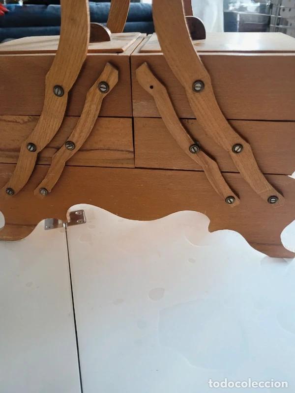 Antig&uuml;edades: antiguo costurero frances de madera - Foto 6