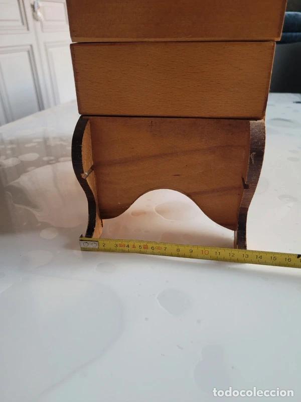 Antig&uuml;edades: antiguo costurero frances de madera - Foto 11