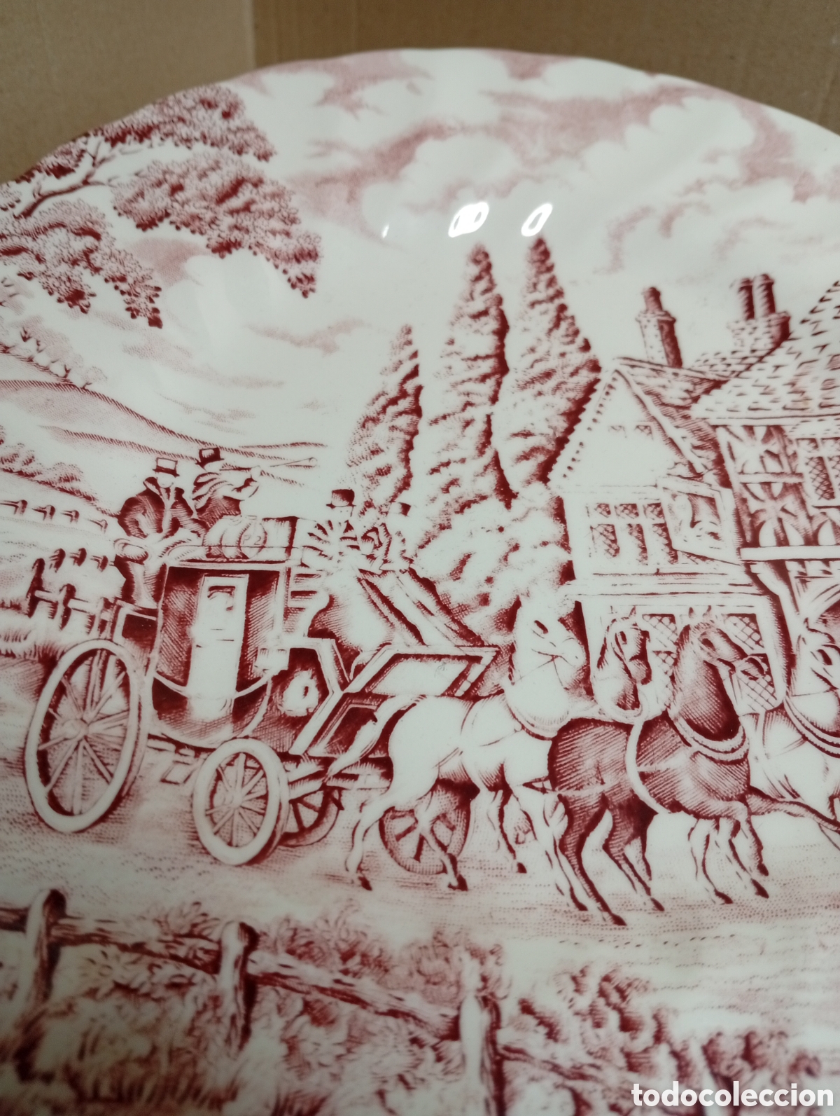 Antig&uuml;edades: Plato decorado ingles - Foto 3