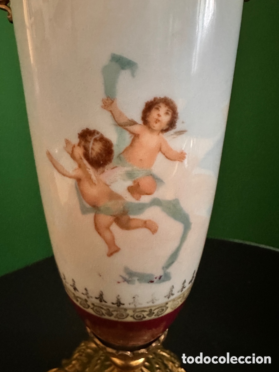 Antig&uuml;edades: Pareja de jarrones Limoges - Foto 8