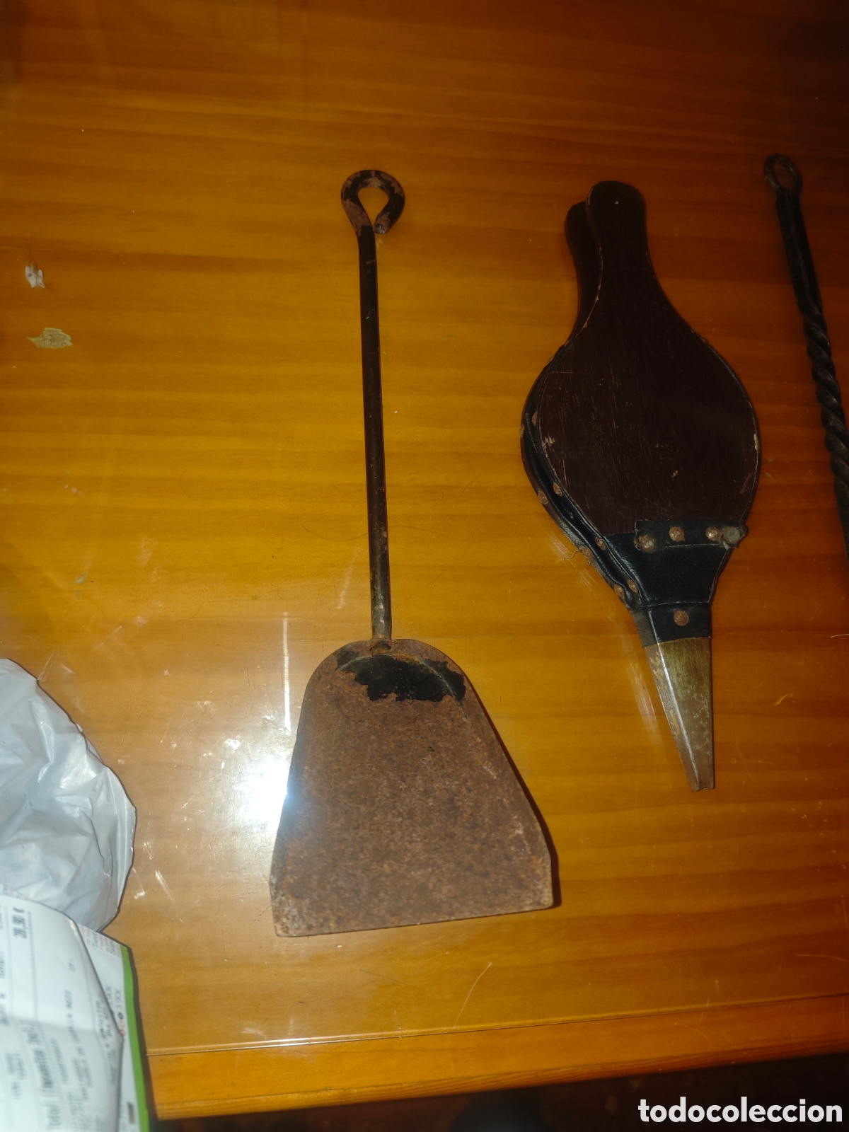 Antig&uuml;edades: Set de 3 &Uacute;tiles/Herramientas para Chimenea. - Foto 2