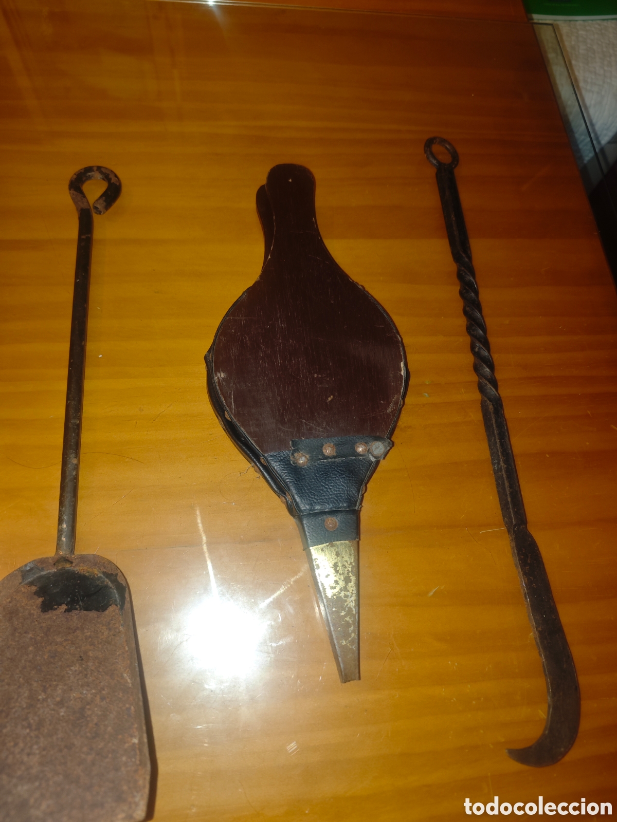 Antig&uuml;edades: Set de 3 &Uacute;tiles/Herramientas para Chimenea. - Foto 3