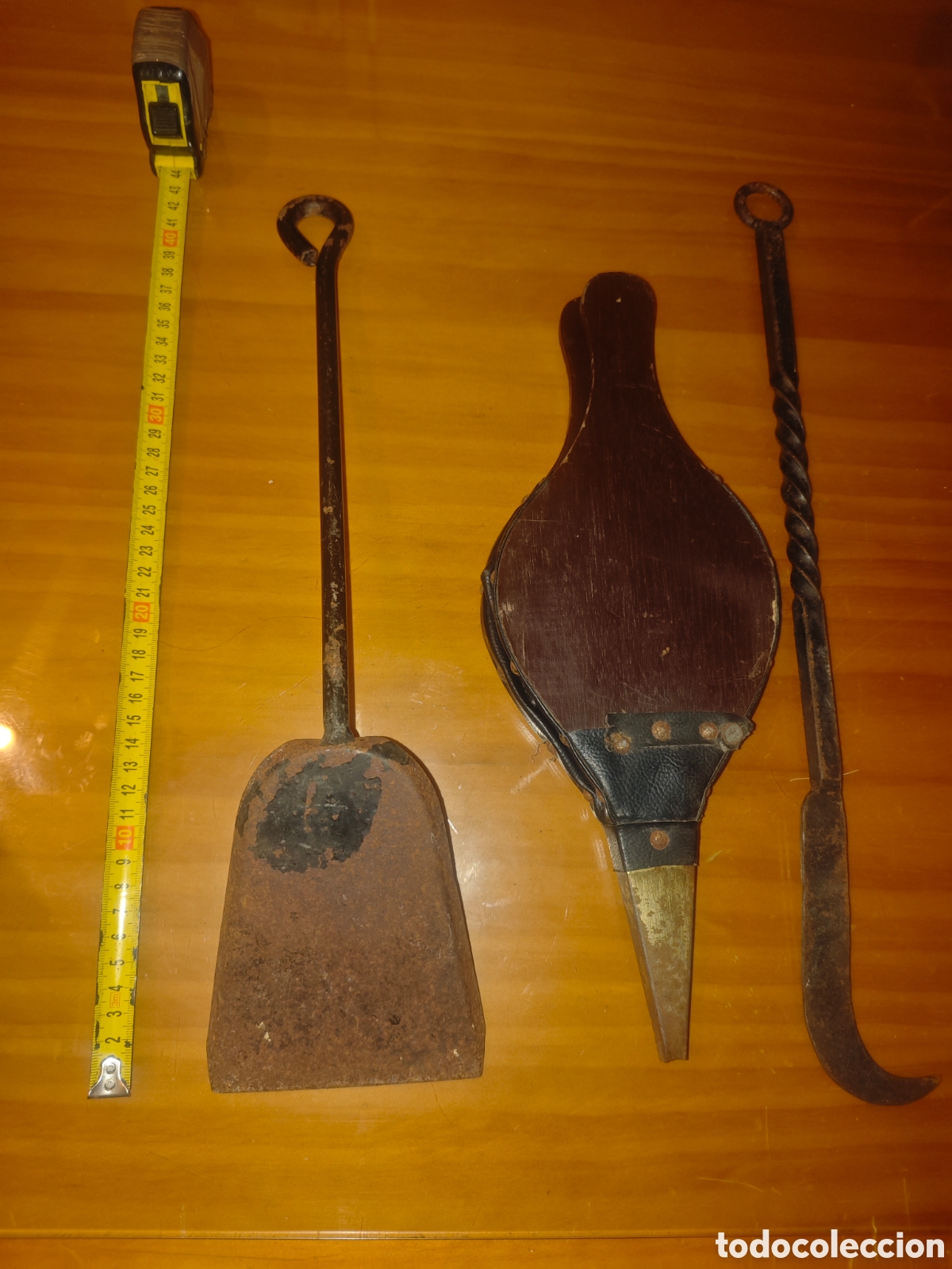 Antig&uuml;edades: Set de 3 &Uacute;tiles/Herramientas para Chimenea. - Foto 7