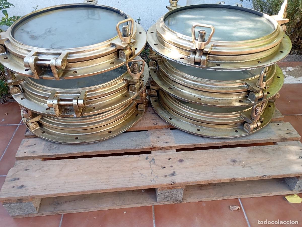Antig&uuml;edades: Ojos de buey portillos bronce macizo - Foto 2
