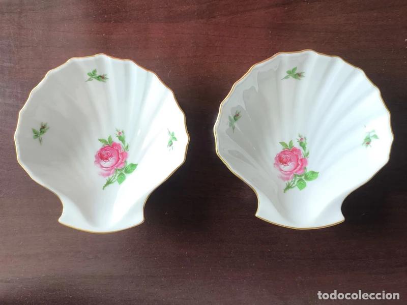 Antig&uuml;edades: Pareja Jaboneras Porcelana Concha Kaiser Porzellan