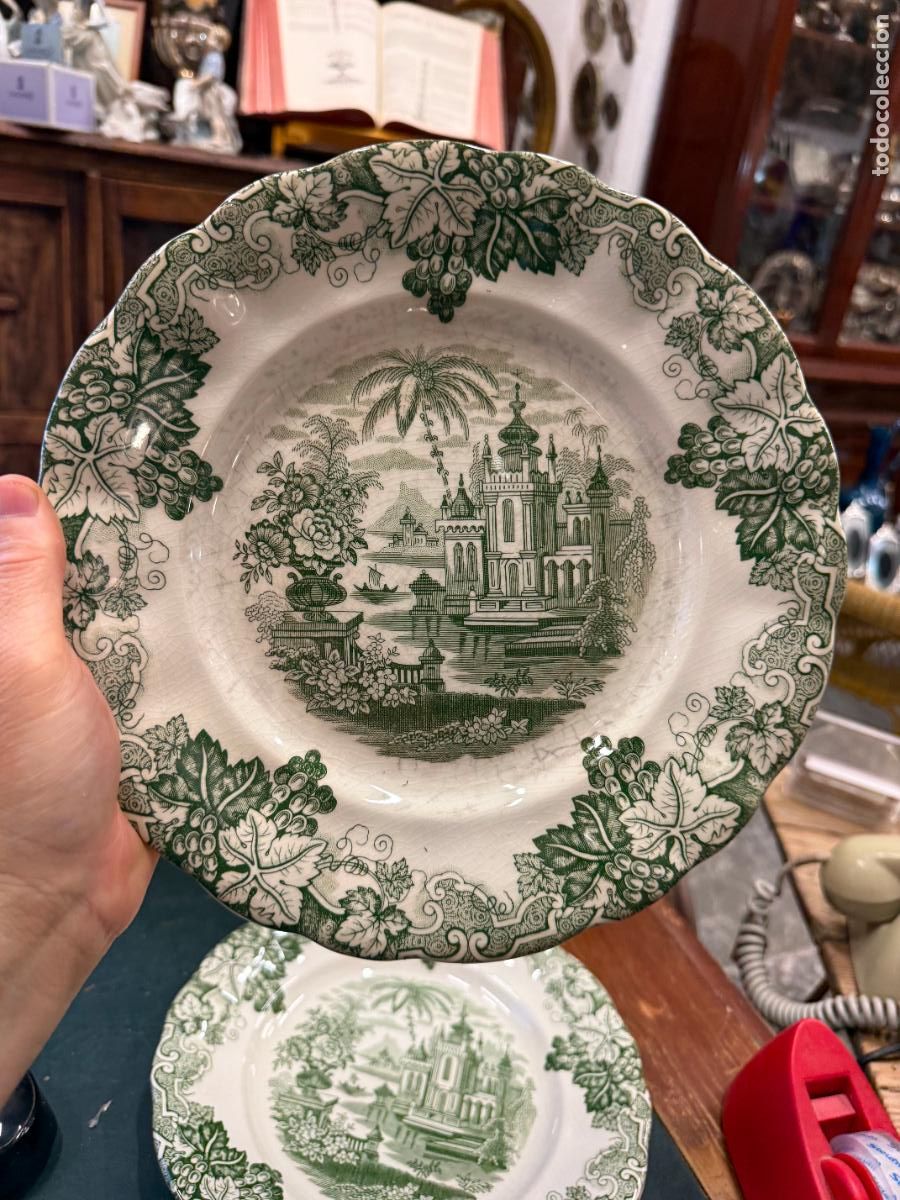 Antig&uuml;edades: PLATO LLANO CERAMICA LA CARTUJA PICKMAN - MEDIDA 25,5 CM - 2