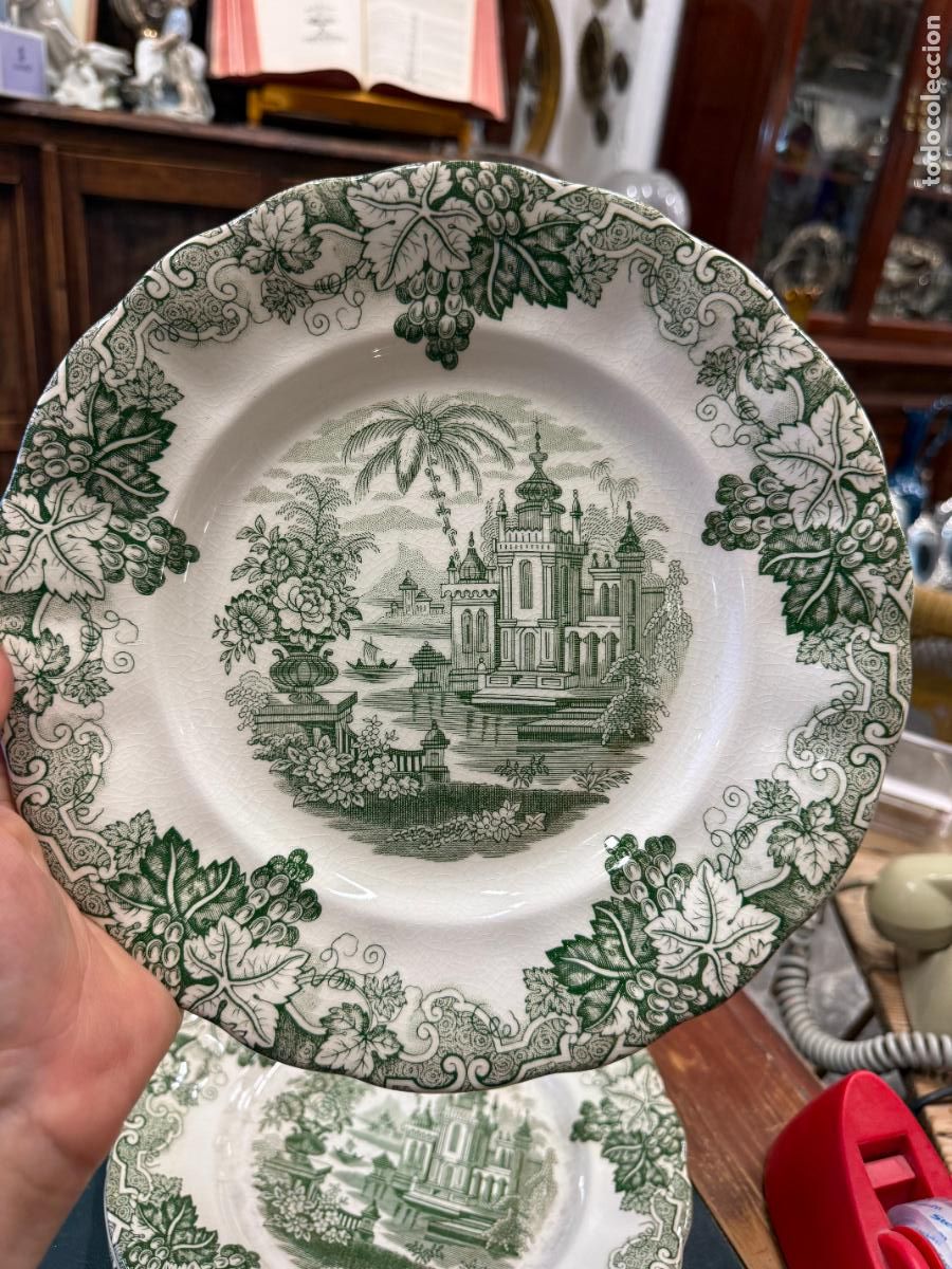 Antig&uuml;edades: PLATO LLANO CERAMICA LA CARTUJA PICKMAN - MEDIDA 25,5 CM - 3