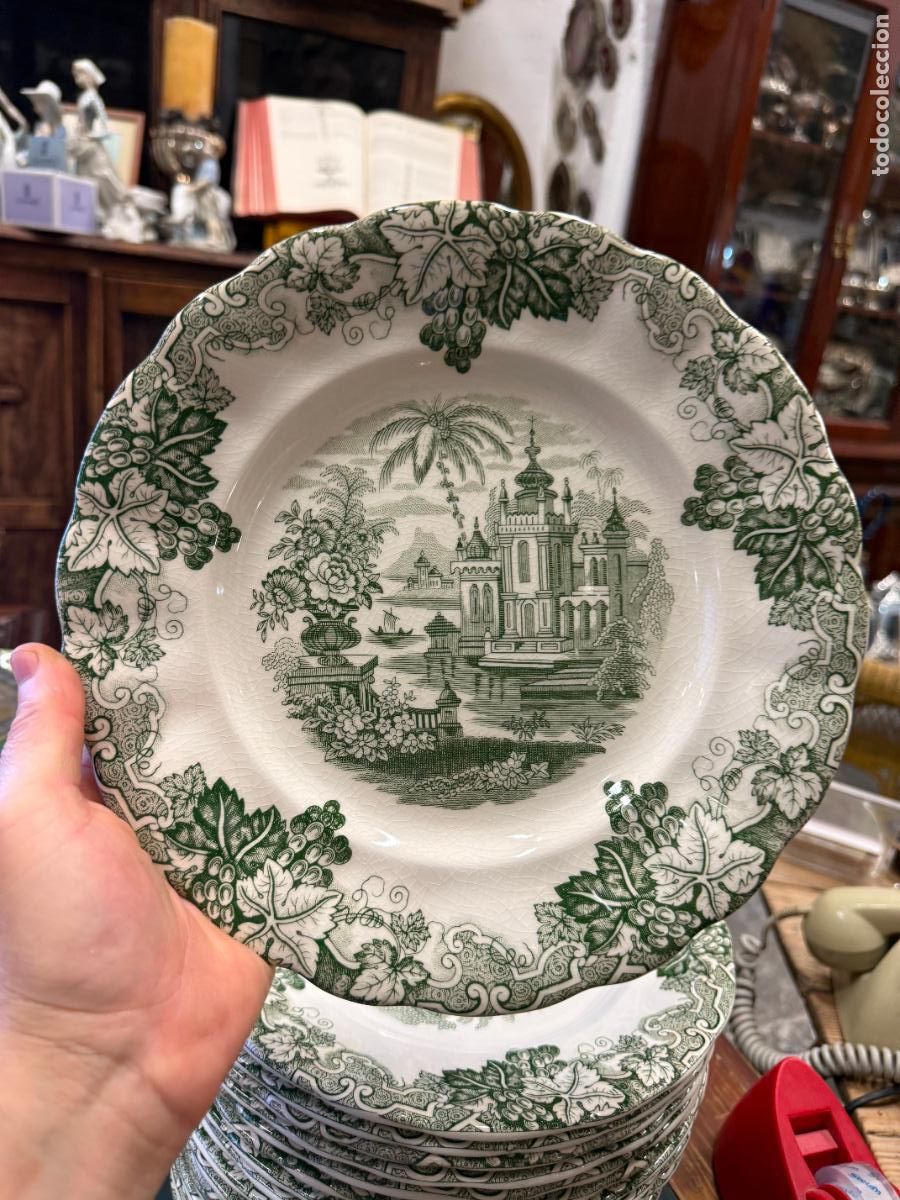 Antig&uuml;edades: PLATO LLANO CERAMICA LA CARTUJA PICKMAN - MEDIDA 25,5 CM - 19