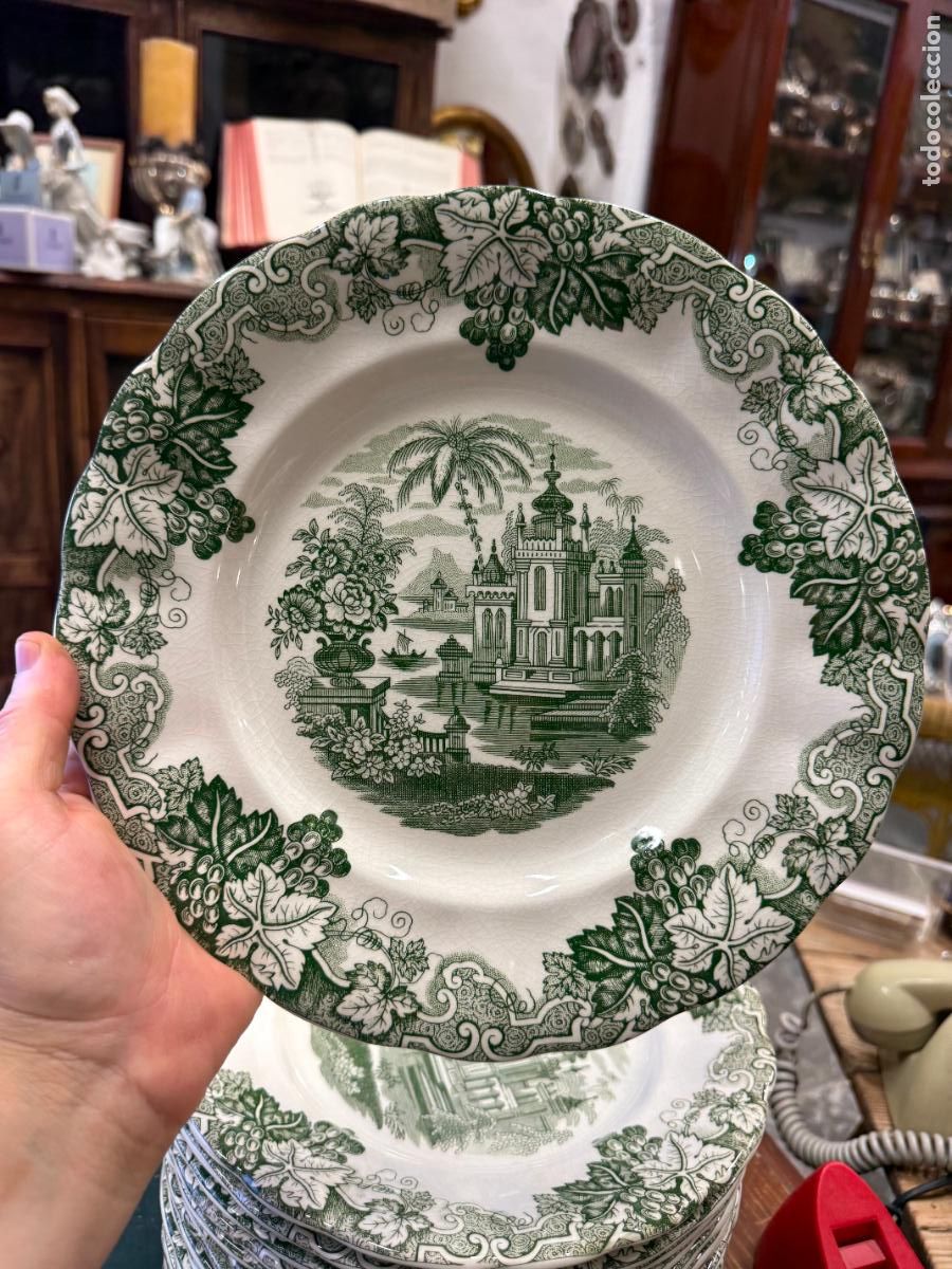 Antig&uuml;edades: PLATO LLANO CERAMICA LA CARTUJA PICKMAN - MEDIDA 25,5 CM - 20