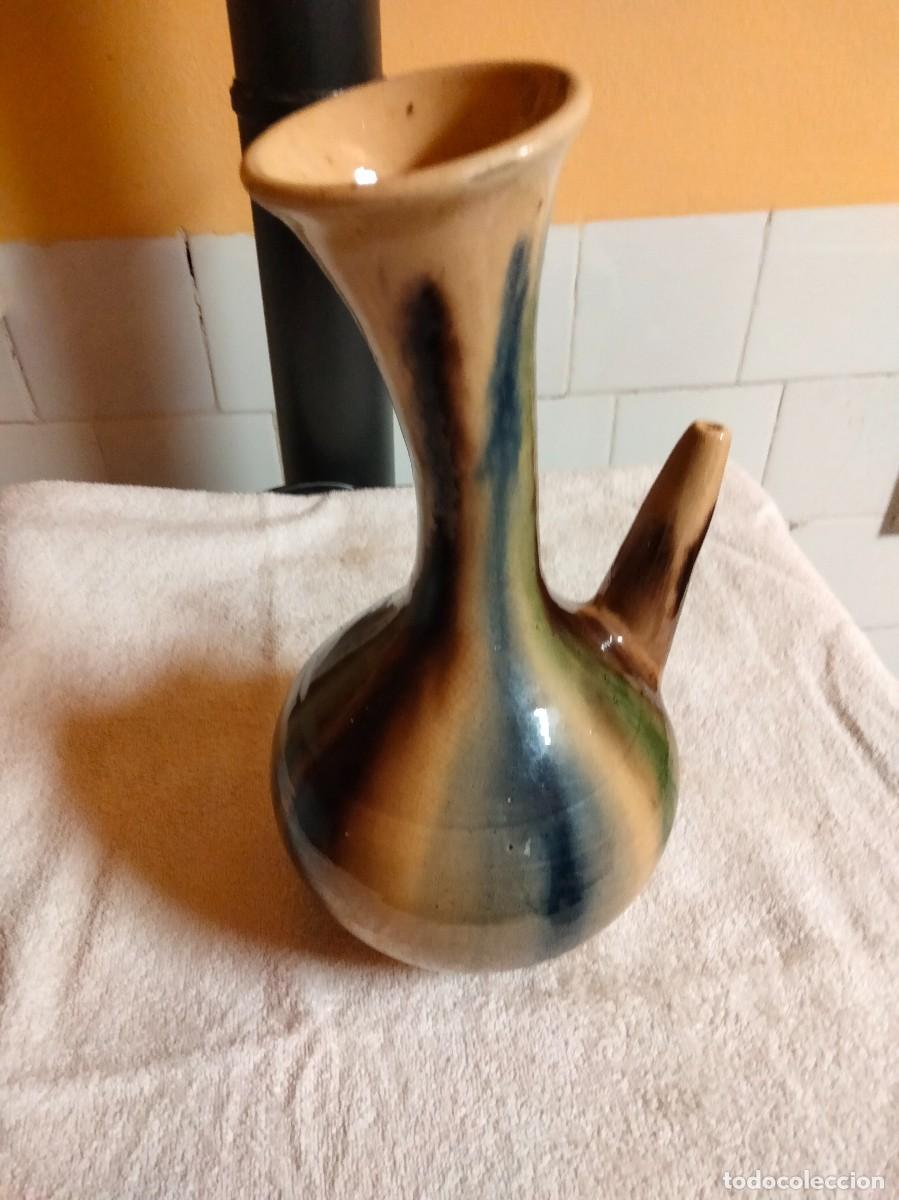Antig&uuml;edades: Bonita Jarra de cer&aacute;mica 27x14 cm
