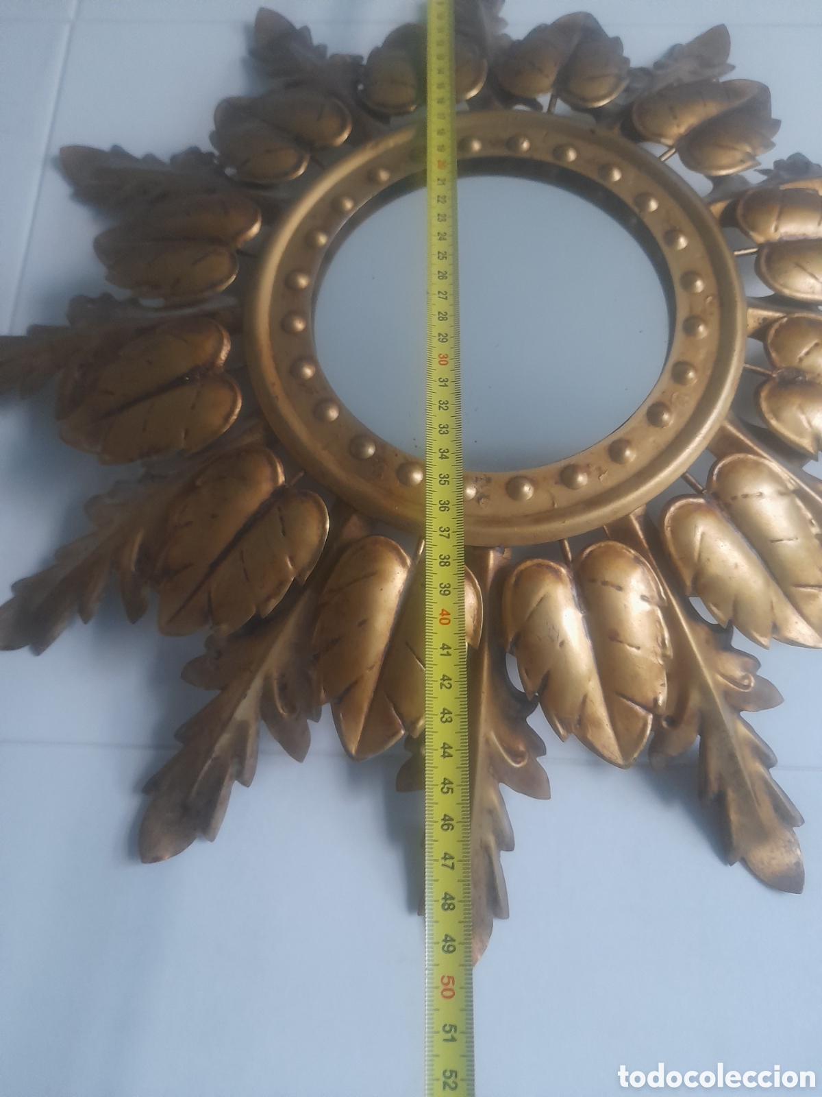 Antig&uuml;edades: ESPEJO CON FORMA DE SOL METALICO - Foto 4