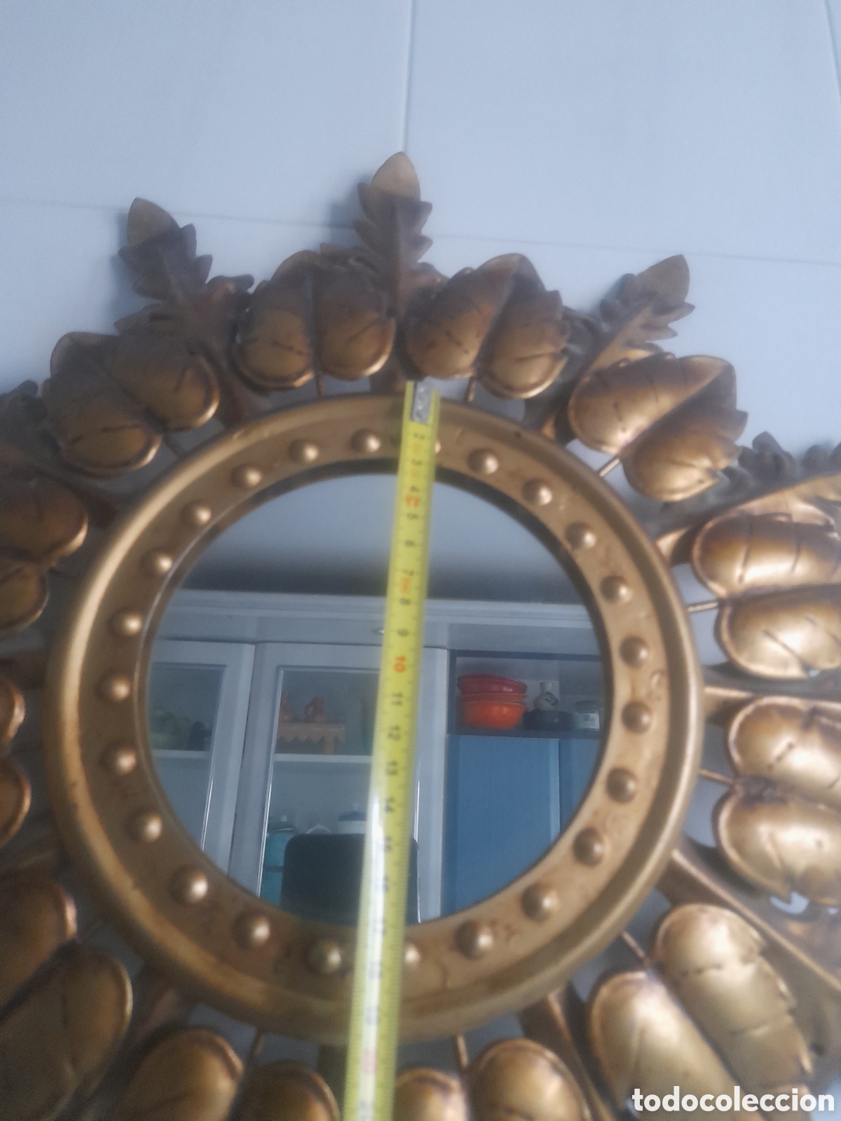 Antig&uuml;edades: ESPEJO CON FORMA DE SOL METALICO - Foto 5