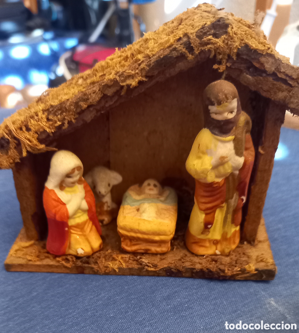 Antig&uuml;edades: Mini Bel&eacute;n Navide&ntilde;o Navidad - Foto 1