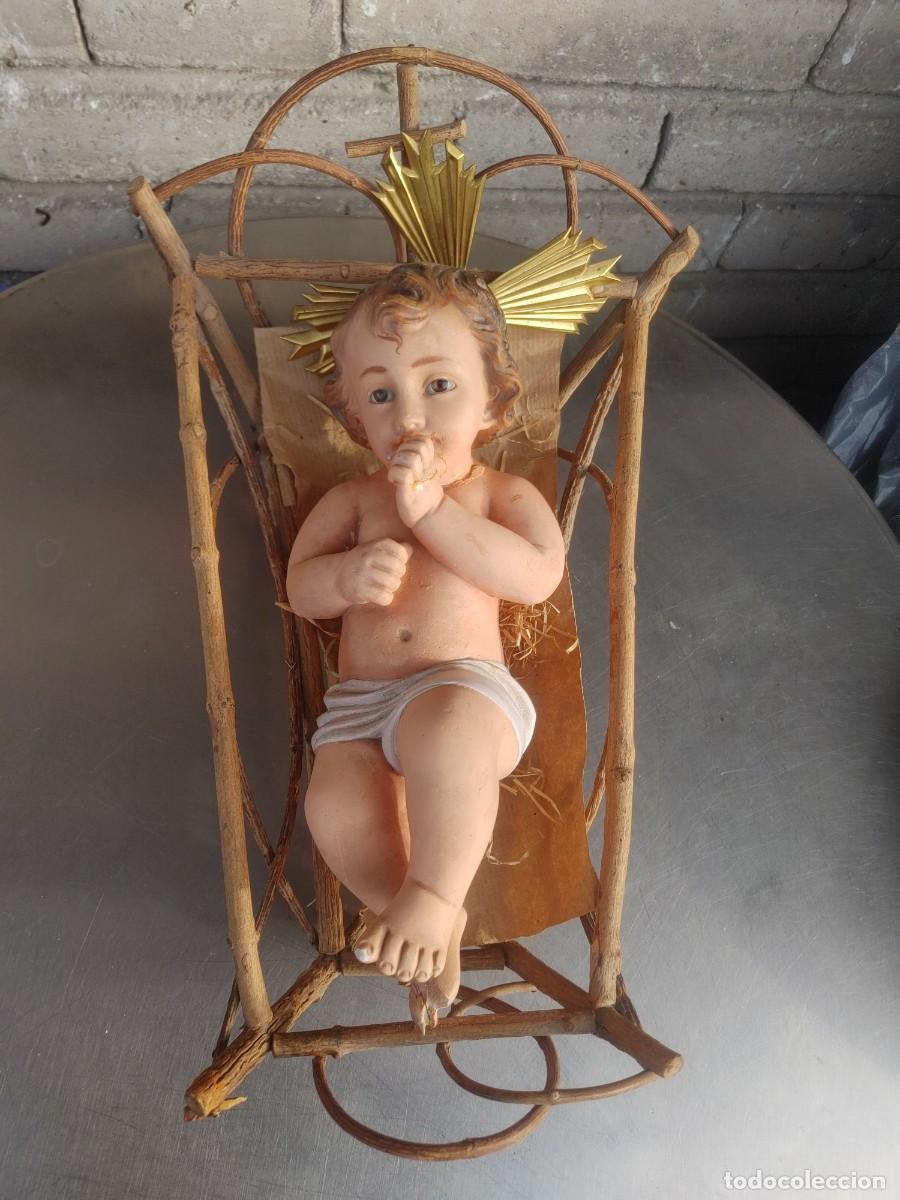 Antig&uuml;edades: ni&ntilde;o jesus antiguo en su cuna,ver fotos