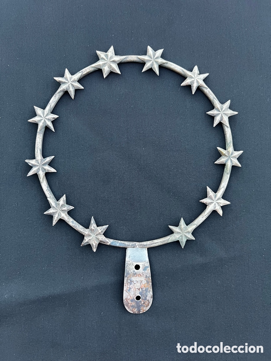 Antiquit&auml;ten: Antigua corona de virgen plata Meneses Madrid.