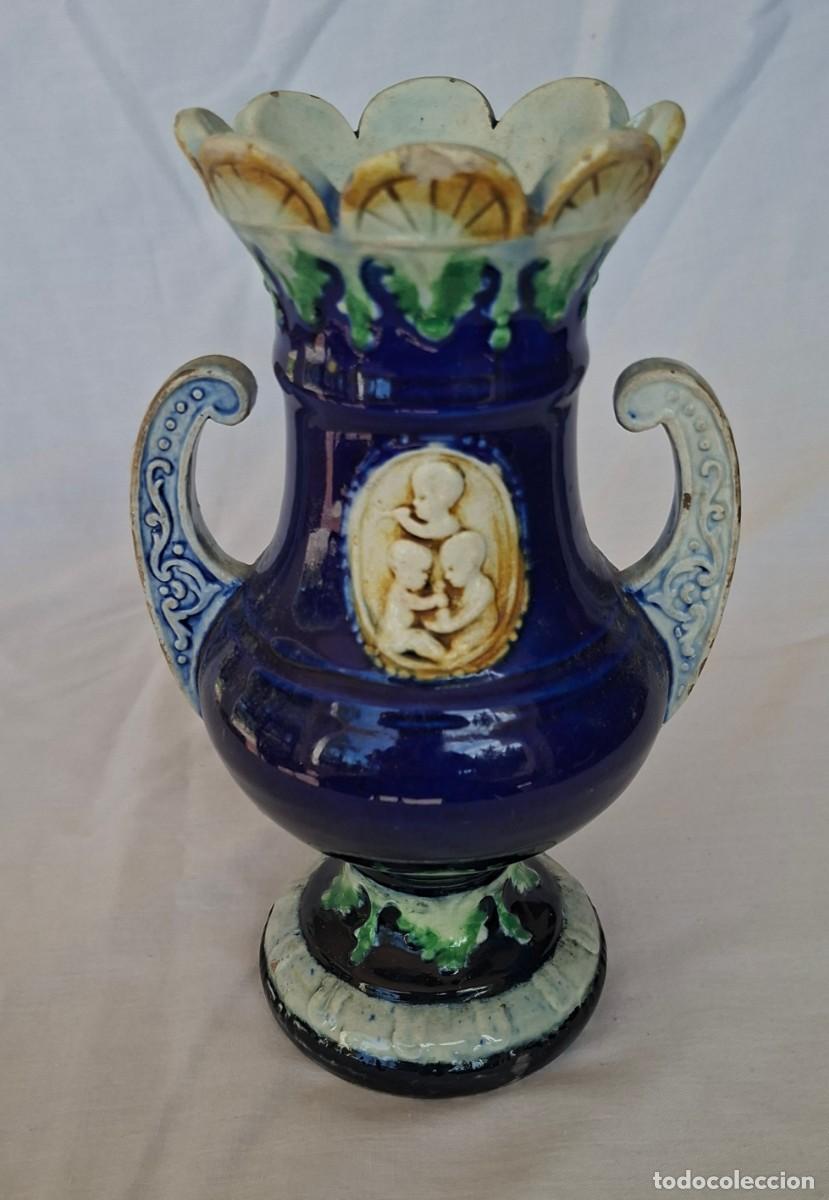 Antiguidades: Jarr&oacute;n antiguo Mayolica