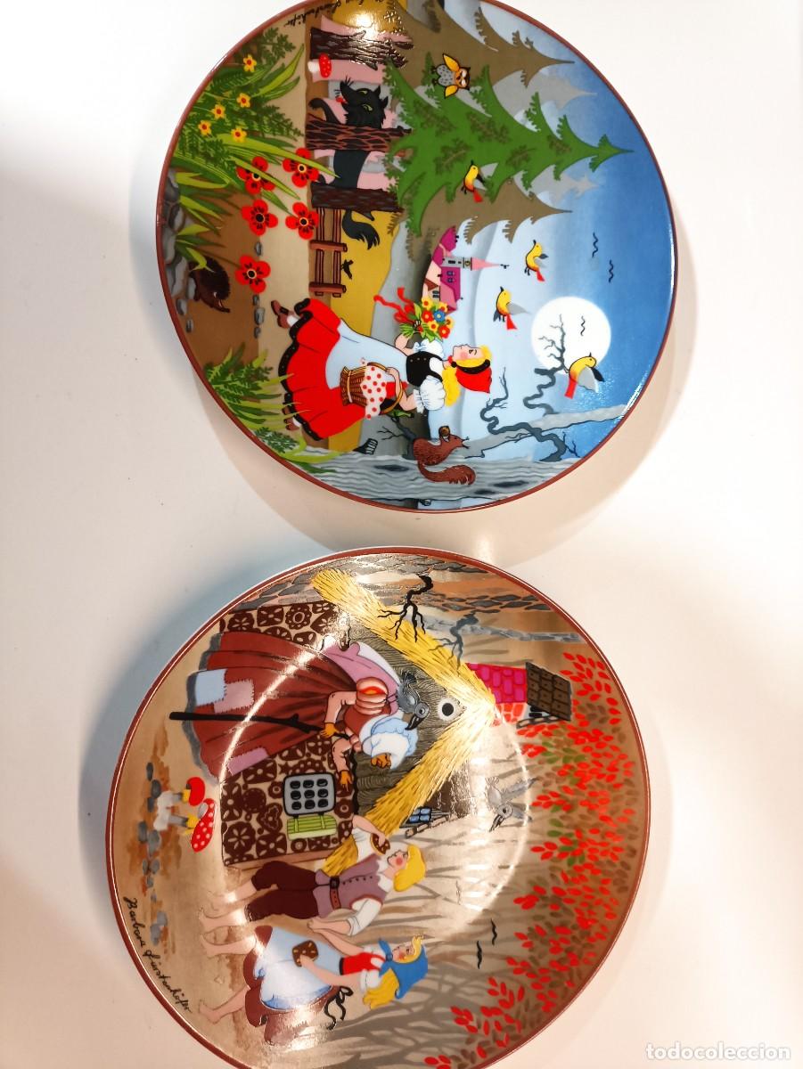 Antig&uuml;edades: Pareja de platos porcelana Rosental cuentos Hermanos Grimm