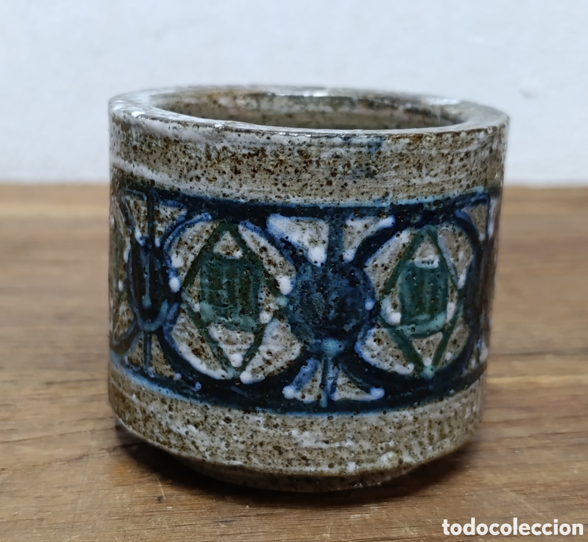 Antiguidades: ANTIGUO VASO O PORTAVELAS DE CER&Aacute;MICA DE VALDEMORILLO, DISE&Ntilde;O DE ANTONIO SALVADOR ORODEA, A&Ntilde;OS 60
