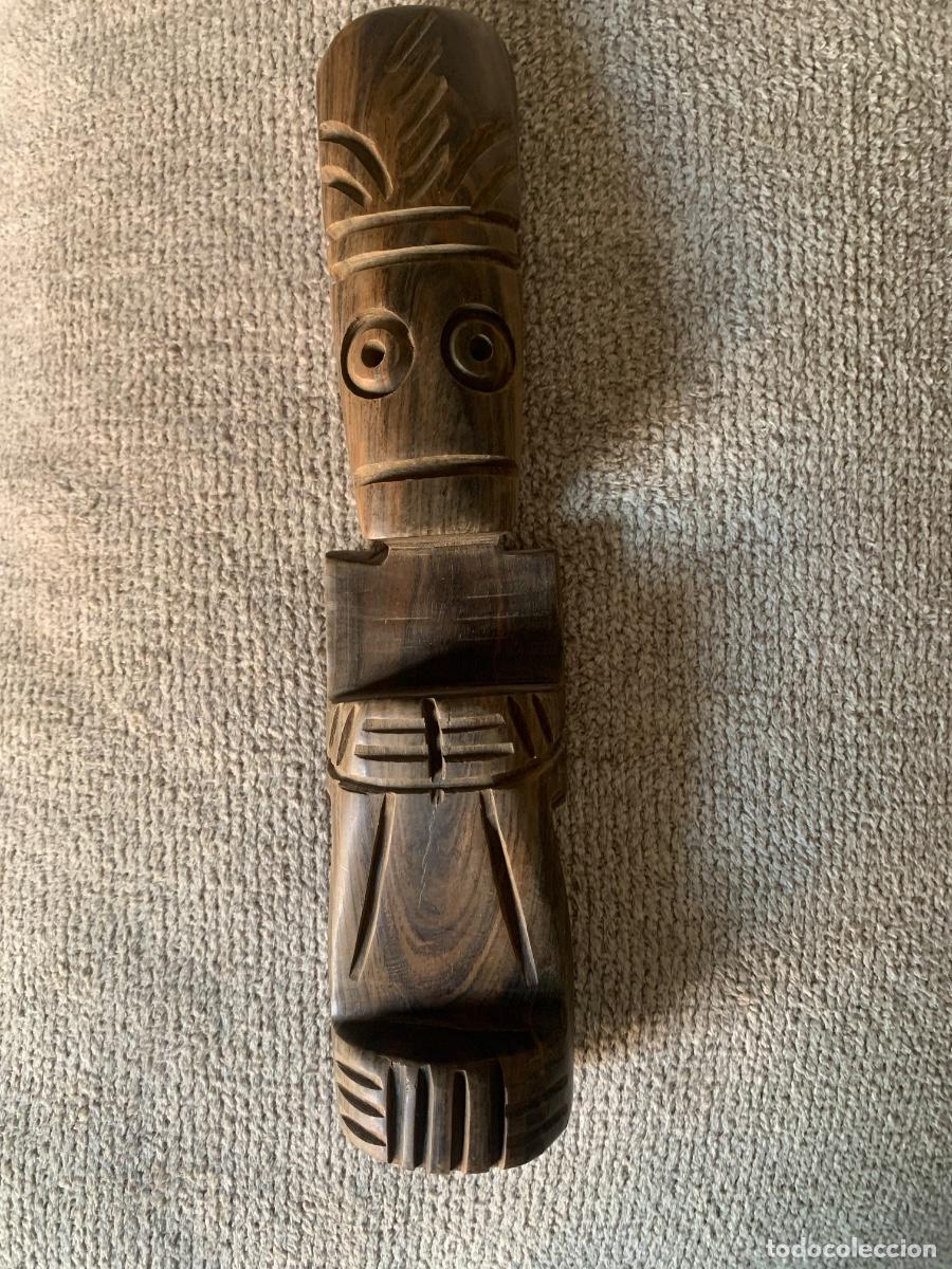 Antiques: Figura / Talla de madera &eacute;tnica tribal estilo T&oacute;tem (Art&iacute;stica)