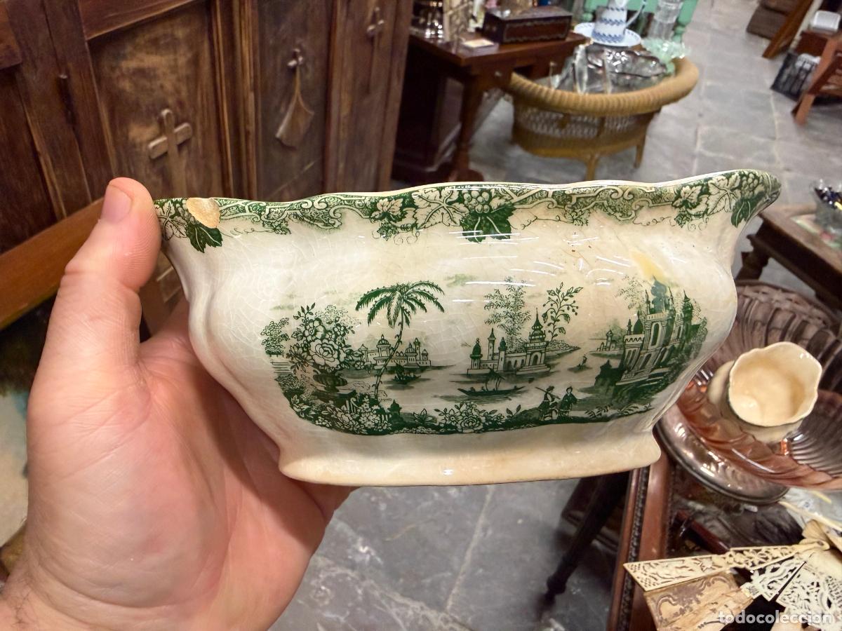 Antiques: ANTIGUA SALSERA CERAMICA LA CARTUJA PICKMAN -