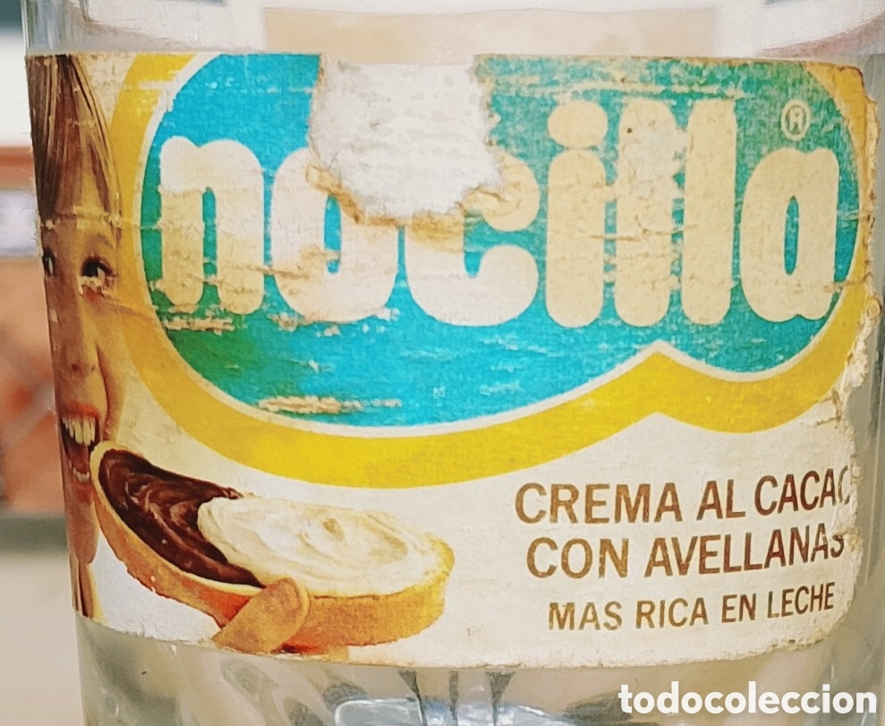 Antig&uuml;edades: Nocilla Vaso Logotipo Azul