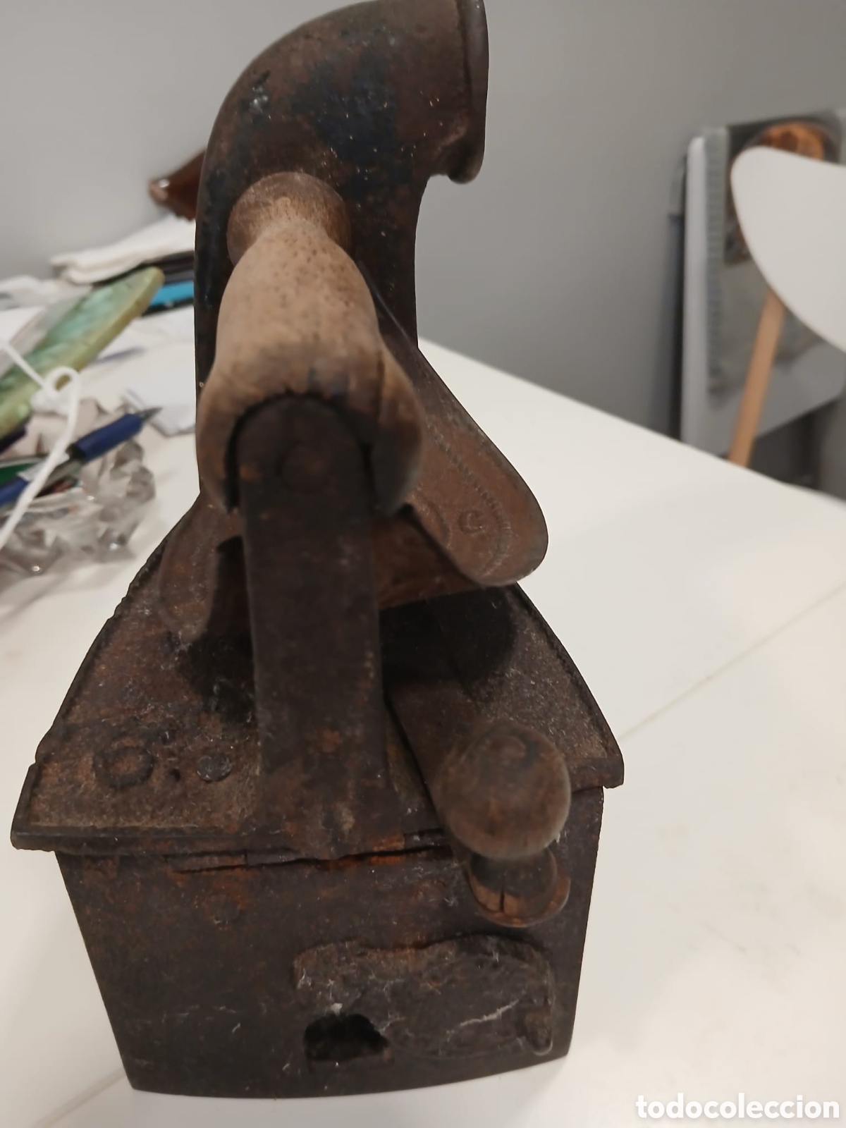 Antig&uuml;edades: PLANCHA DE CARBON CON CHIMENEA S. XIX - Foto 6