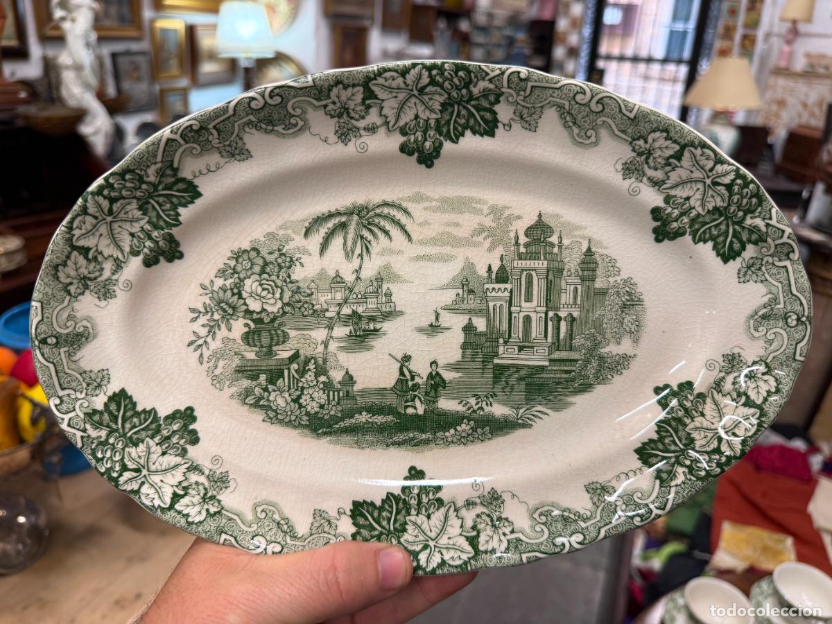 Antiques: BANDEJA CERAMICA LA CARTUJA PICKMAN - MEDIDA 28X19 CM