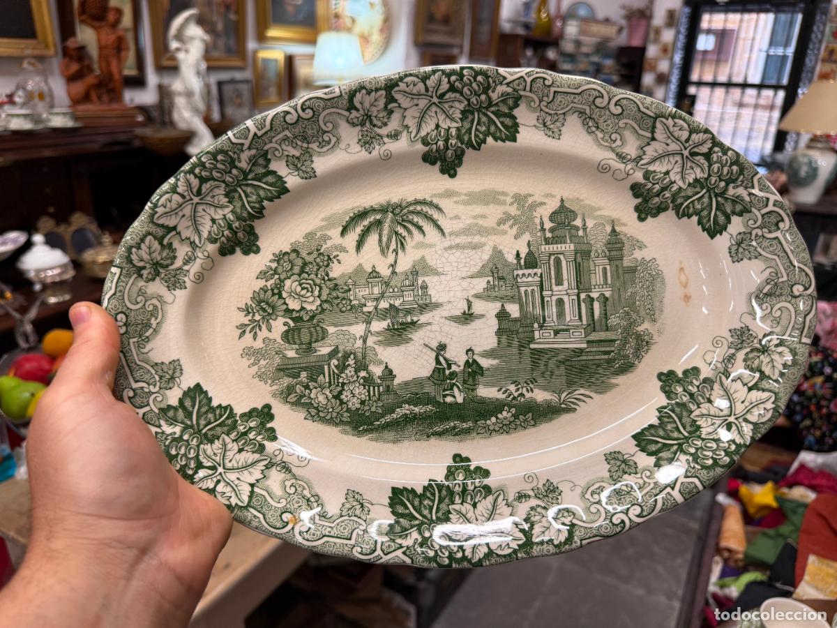 Antiguidades: BANDEJA CERAMICA LA CARTUJA PICKMAN - MEDIDA 32X23 CM