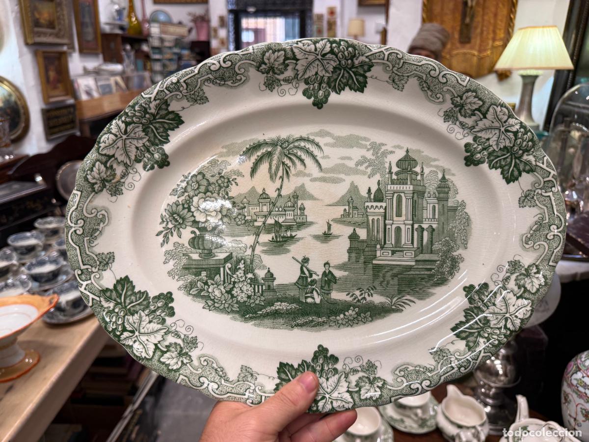 Antiguidades: BANDEJA CERAMICA LA CARTUJA PICKMAN - MEDIDA 37X28 CM