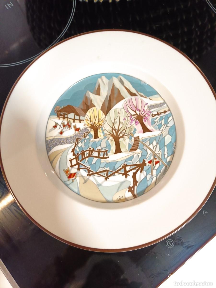 Antiquit&eacute;s: Plato porcelana Goebel . Vivaldi Invierno