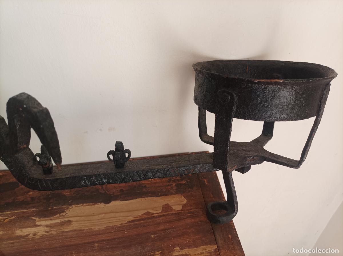 Antig&uuml;edades: Morillos de chimenea de forja - Foto 8