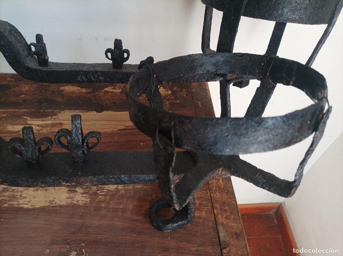 Antig&uuml;edades: Morillos de chimenea de forja - Foto 22