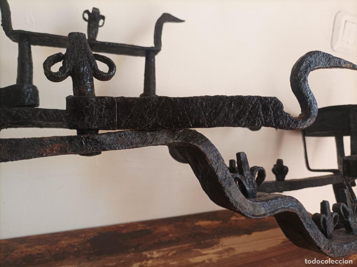 Antig&uuml;edades: Morillos de chimenea de forja - Foto 25